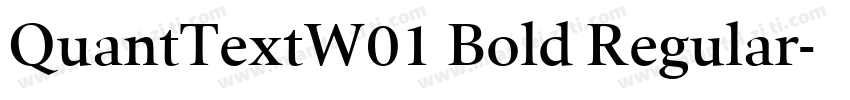 QuantTextW01 Bold Regular字体转换